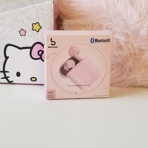 Bass Jaxx Volt True Pink Wireless Bluetooth Trendy Earbuds New